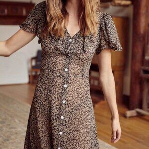 Christy Dawn The Daisy Dress in Noir Meadow - Small